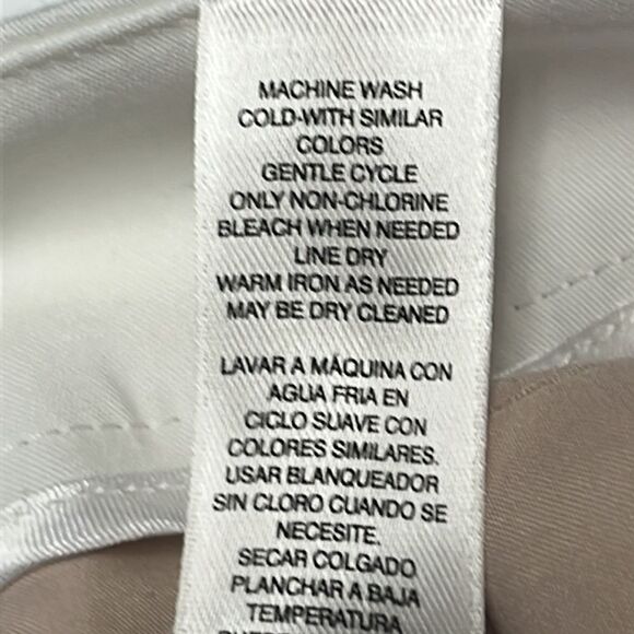 White House Black Market Cream “Perfect Form” Straight Crop Pants- Size 12 - Picture 12 of 15